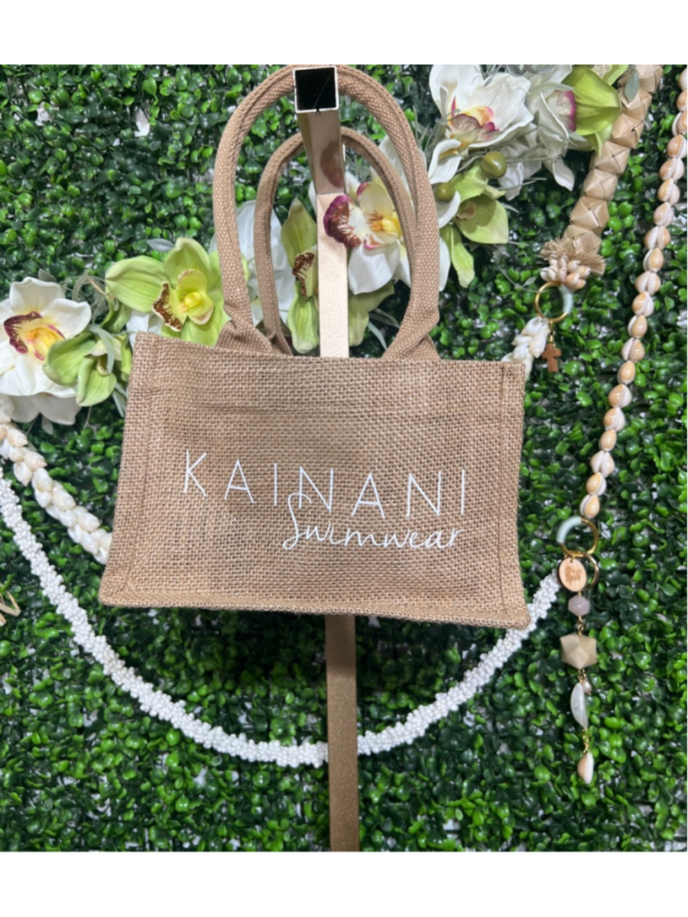 Women's Kainani Swimwear Mini Tote Bag Beige One Size